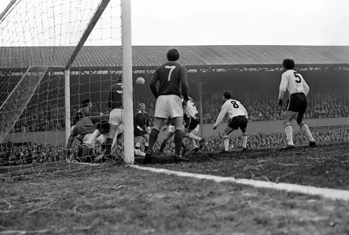 Framed Print : Division One Football 1969 70 Season Derby County v Nottingham Forest Action from