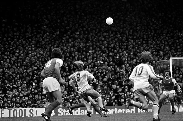 Division One Football 1980  /  81 Season. Arsenal v Aston Villa, Highbury