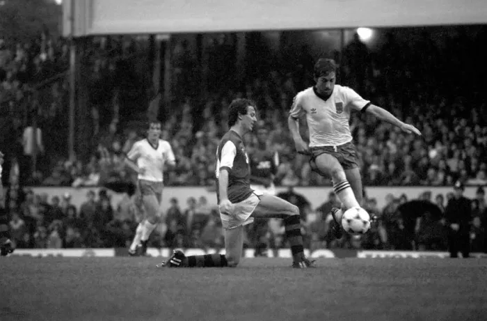 Framed Print : Division One Football, 1982 / 83 Season. Arsenal v West Ham United, Highbury Framed Print : Division One Football, 1982 / 83 Season. Arsenal v West Ham United, Highbury