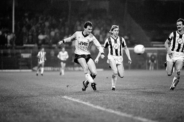 Division One Football 1985  /  86 Season. West Bromwich Albion v Arsenal, The Hawthorn