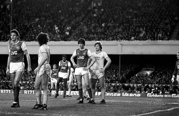 Division One Football 1985  /  86 Season. Arsenal v Liverpool, Highbury