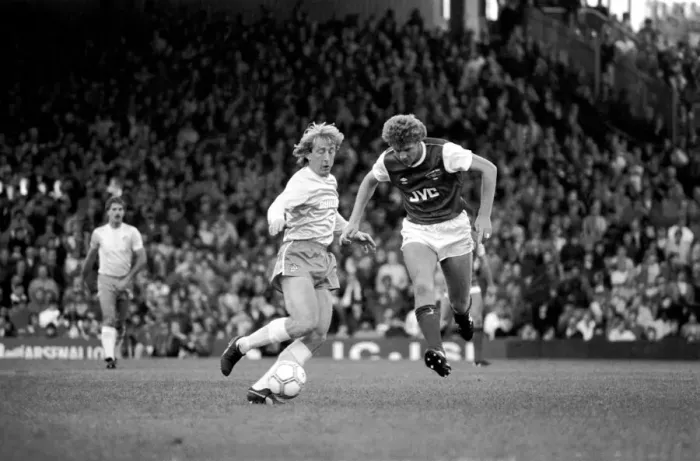 Framed Print : Division One Football 1985 / 86 Season. Arsenal v Manchester City, Highbury Framed Print : Division One Football 1985 / 86 Season. Arsenal v Manchester City, Highbury