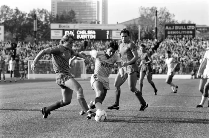 Framed Print : Division One Football 1985 / 86 Season, Chelsea v Everton, Stamford Bridge Framed Print : Division One Football 1985 / 86 Season, Chelsea v Everton, Stamford Bridge