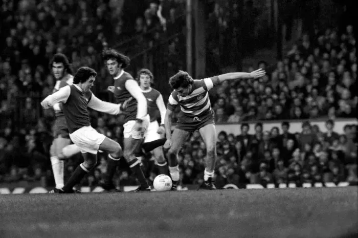 Framed Print : Division One Football Arsenal v Queen Park Rangers. 1975 / 76 Season Framed Print : Division One Football Arsenal v Queen Park Rangers. 1975 / 76 Season