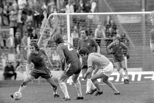 Division one football, Chelsea v Everton 1974  /  75 season