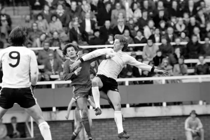 Framed Print : Division Two football Fulham v Chelsea 1976 / 77 season. Fulham won the match three one Framed Print : Division Two football Fulham v Chelsea 1976 / 77 season. Fulham won the match three one