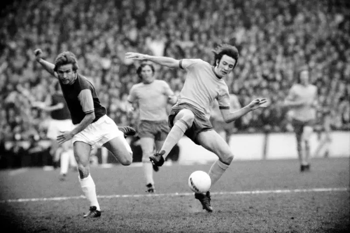 Framed Print : Division One Football: West Ham F. C. vs. Arsenal F. C. 1974  /  75 Season