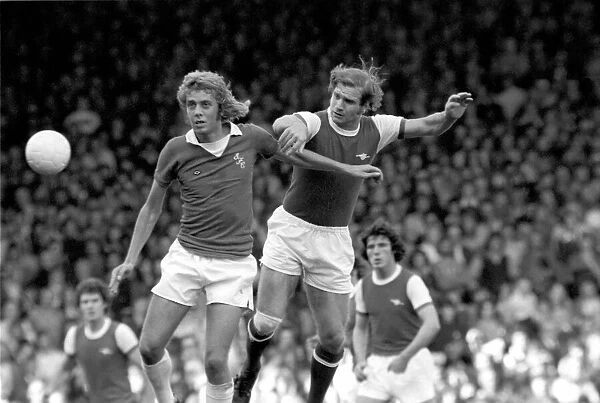 Division I. Arsenal (2) v. Leicester City (2). September 1975 75-04972-051