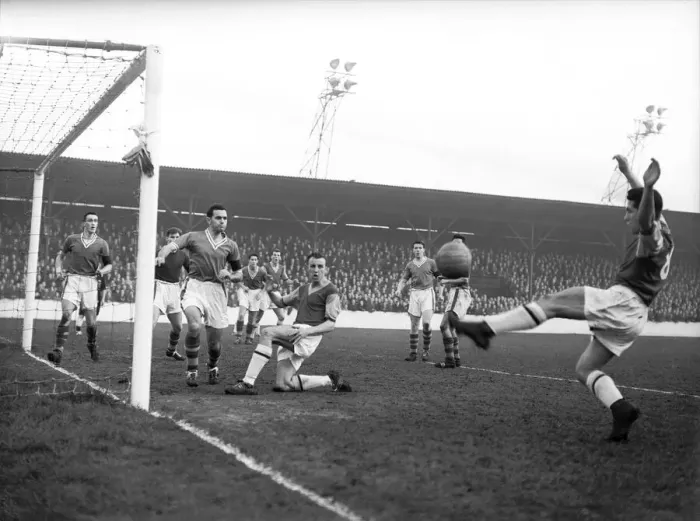 Framed Print : Division Two. West Ham 1 V. Cardiff 1 31st November 1957