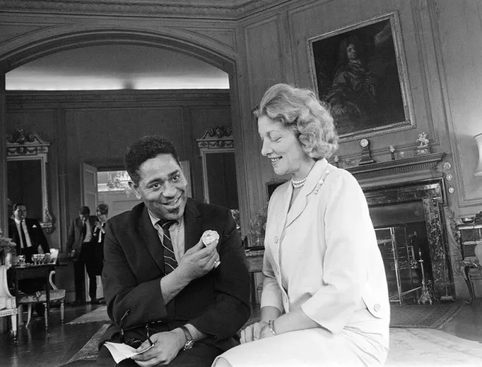 Framed Print : Dizzy Gillespie Jazz Man June 1963 ( R) at Fort Belvedere near Ascot Framed Print : Dizzy Gillespie Jazz Man June 1963 ( R) at Fort Belvedere near Ascot
