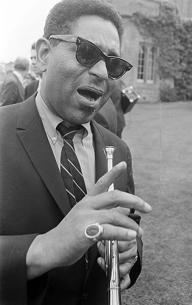 Dizzy Gillespie July 1963 Jazz man at Fort Belvedere near Ascot