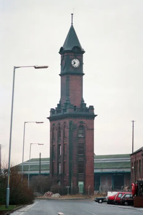 Framed Print : Dock Clock Tower, Middlesbrough, 22nd December 1993 Framed Print : Dock Clock Tower, Middlesbrough, 22nd December 1993