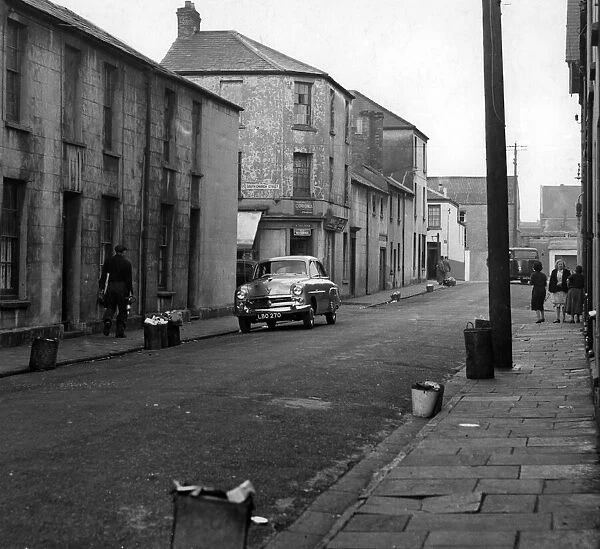 Docks Area, Butetown, Cardiff, Wales. 3rd February 1958