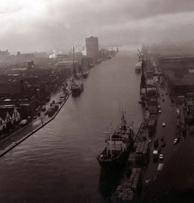 Framed Print : Dockside in Dublin Ireland - 1969 Shipping Ships Framed Print : Dockside in Dublin Ireland - 1969 Shipping Ships