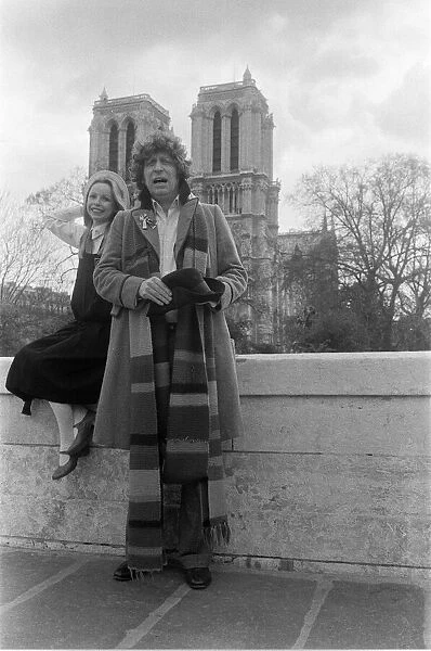 Doctor Who, actor Tom Baker - the 4th Doctor - pictured with fellow Time Lord Romana
