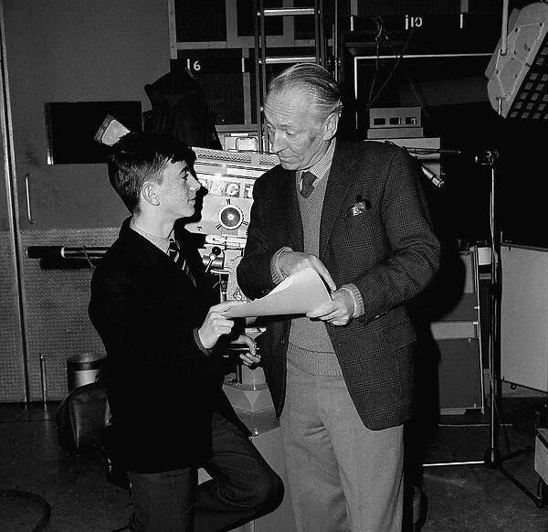 Doctor Who actor William Hartnell is visited by fan Steven Qualtrough at the BBC 1964