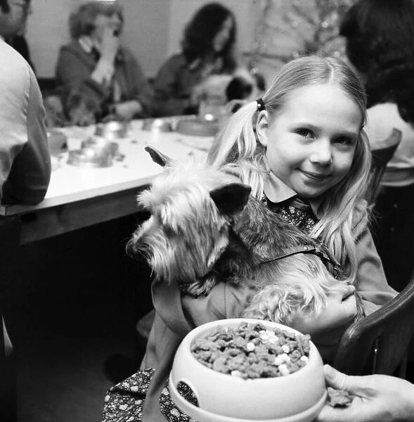 Dog Owners and their pets seen here having a Christmas party. December 1976 76-07481-005