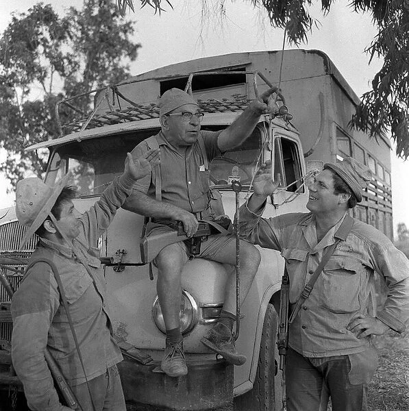 Doktorski Natan 66 years old May 1967 army driver three men sitting by an army