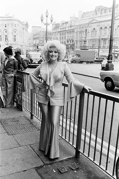 Dolly Parton seen here at the Cafe Royal, London at the start of her U. K. concert tour