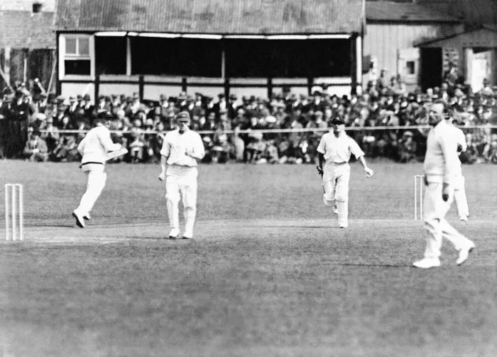 Framed Print : Don Bradman, Cricketer Bradman the 21 year old batsman scores his 200th run Framed Print : Don Bradman, Cricketer Bradman the 21 year old batsman scores his 200th run