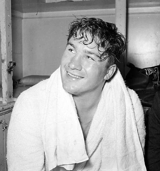 Don Cockell after training in Eastbourne for his fight with American Harry Mathews