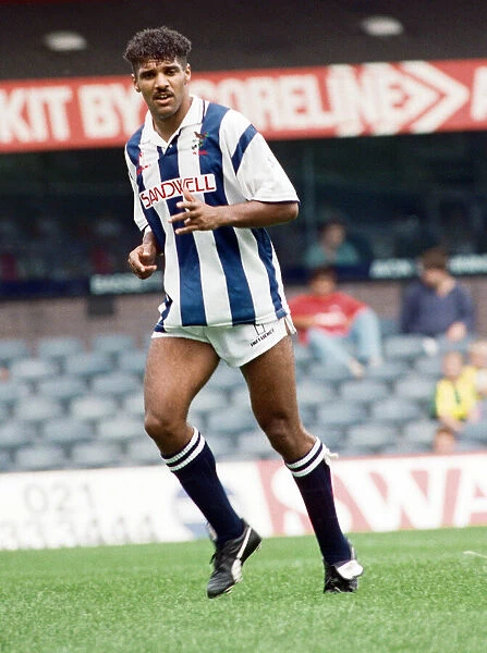 Don Goodman of West Bromwich Albion in action against Chelsea. 10th August 1991