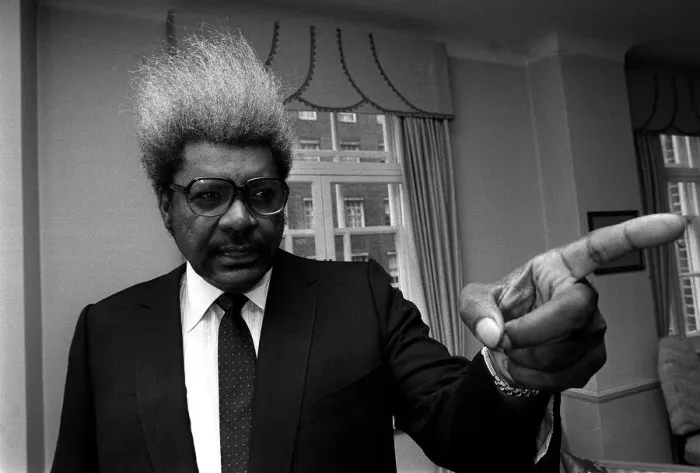 Framed Print : Don King American boxing promoter in London July 1986 Framed Print : Don King American boxing promoter in London July 1986