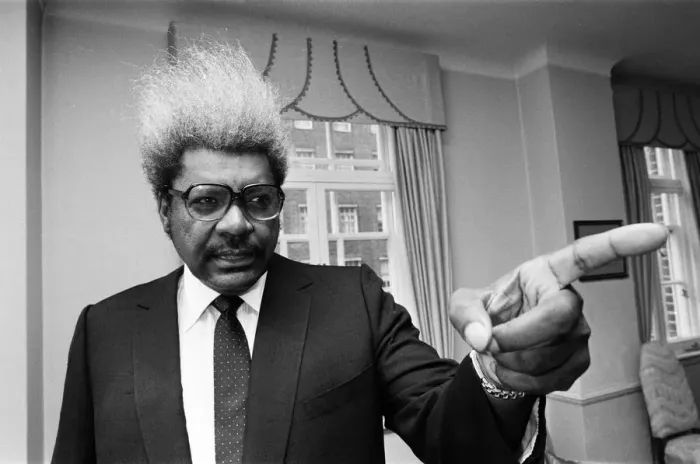 Framed Print : Don King American boxing promoter in London July 1986 Local Caption