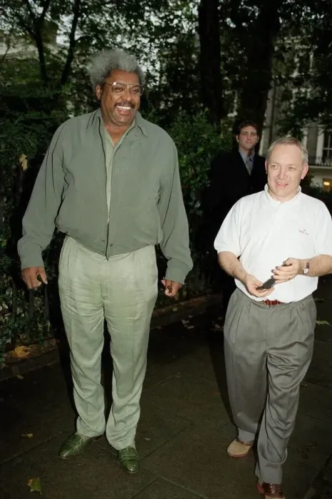 Framed Print : Don King Boxing promoter October 98 Don King with Frank Maloney after a deal was Framed Print : Don King Boxing promoter October 98 Don King with Frank Maloney after a deal was