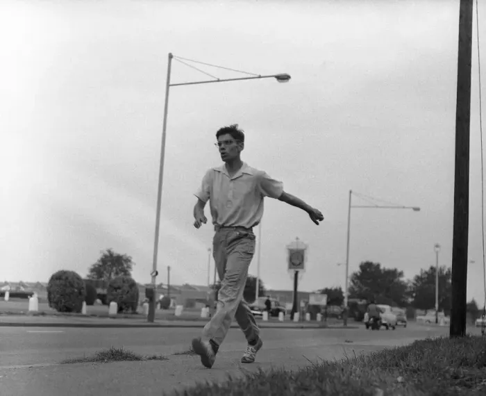 Framed Print : Don Thompson, British athlete, pictured on his return from the Olympic Games Framed Print : Don Thompson, British athlete, pictured on his return from the Olympic Games