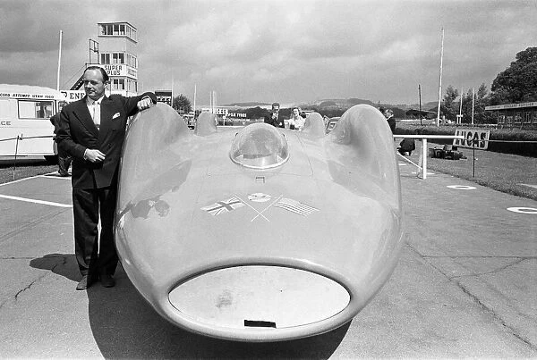 Donald Campbell and Bluebird at Goodwood in Sussex, 18th July 1960
