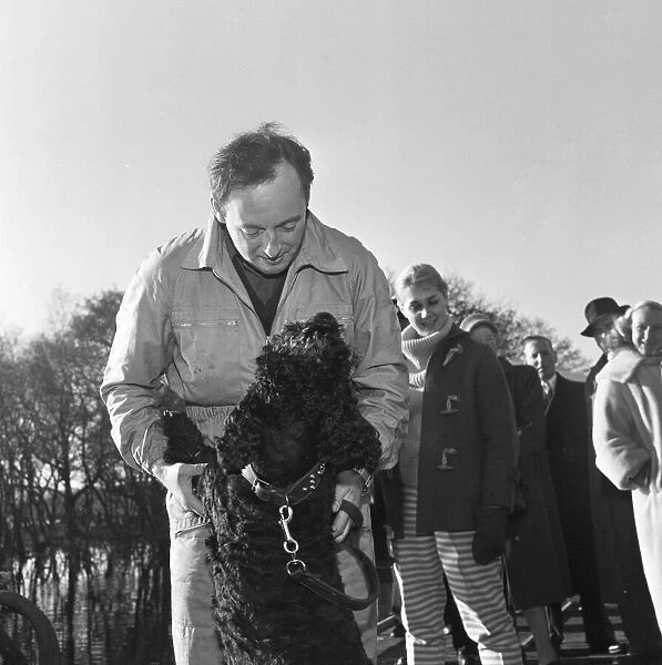 Donald Campbell, at Coniston Water, 7th November 1957. Donald Campbell