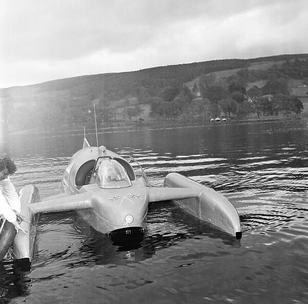 Donald Campbell, at Coniston Water, 24th October 1958