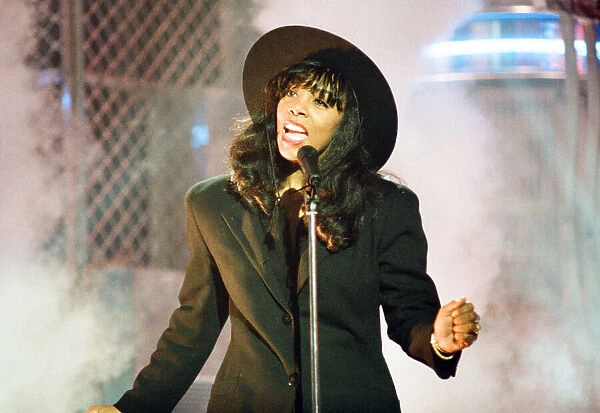 Donna Summer, performing on BBCs Top of The Pops, 1st March 1989