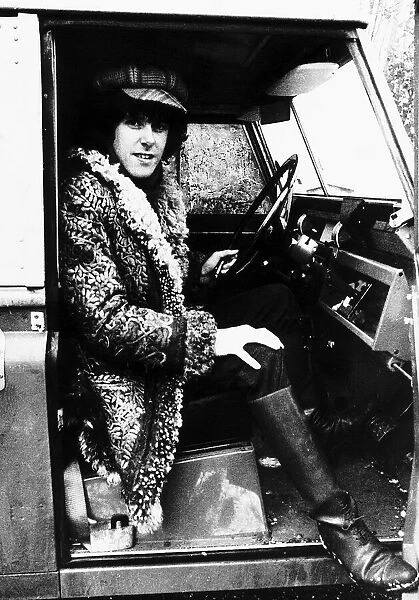 Donovan singer actor sits at wheel of car