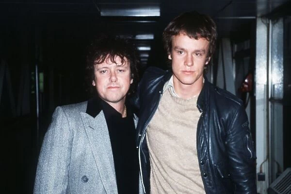 Donovan singer and his son Julian Jones at London Airport