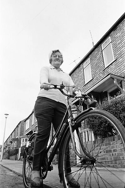 Doris The Cycling Barmaid, Middlesbrough, 1972