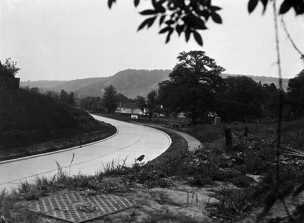 The Dorking By-Pass (A24) shortly before its opening on June 1934