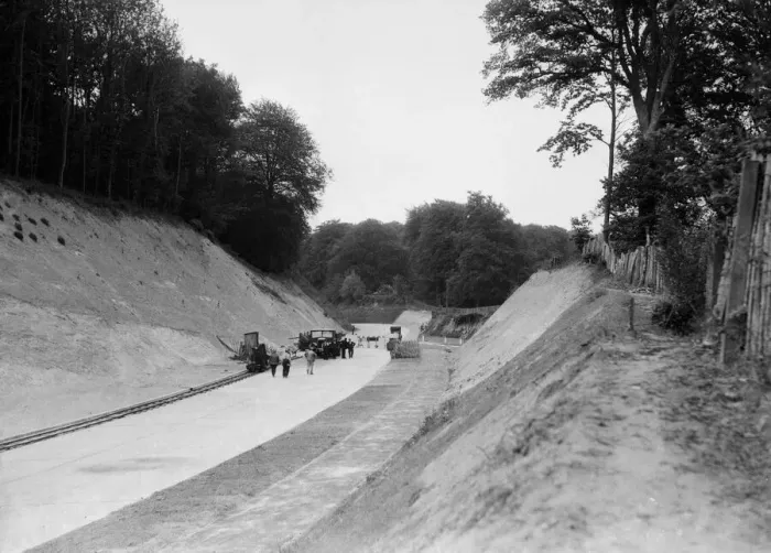Framed Print : The Dorking By-Pass (A24) shortly before its opening on June 1934 Framed Print : The Dorking By-Pass (A24) shortly before its opening on June 1934