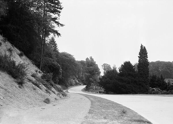 The Dorking By-Pass (A24) shortly before its opening on June 1934