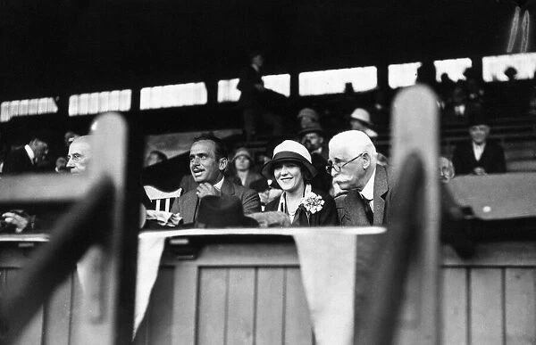 Douglas Fairbanks and Mary Pickford at Stamford Bridge, London, Saturday 3rd July 1926
