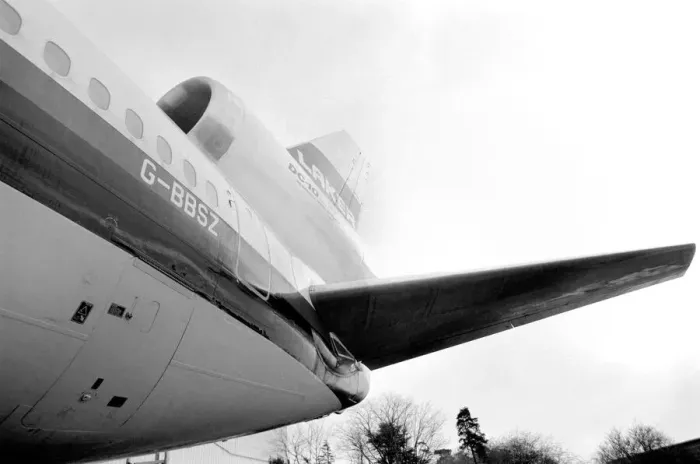Framed Print : Douglas: Interior  /  Exterior Detail  /  Aviation: D. C. 10 at Gatwick Airport