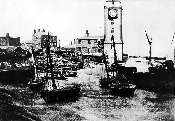 Doweys boat building yard in North Shields. Circa 1850