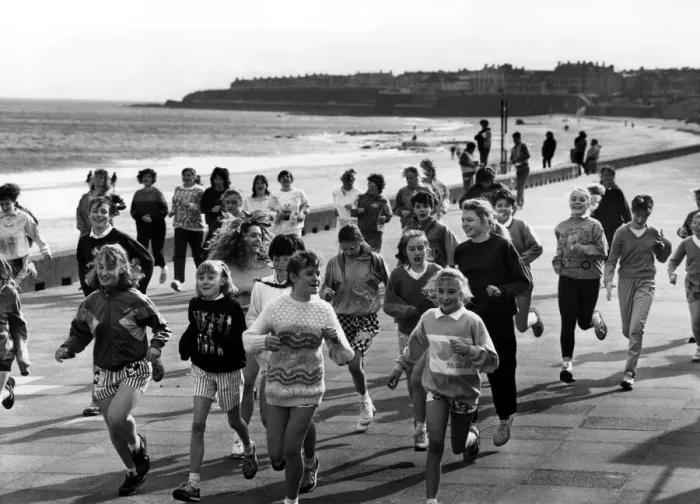 Framed Print : Dozens of girls and women staged a joint celebration on 9th March 1989 when they stepped Framed Print : Dozens of girls and women staged a joint celebration on 9th March 1989 when they stepped