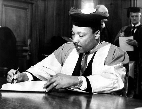 Dr Martin Luther King, the American civil rights leader