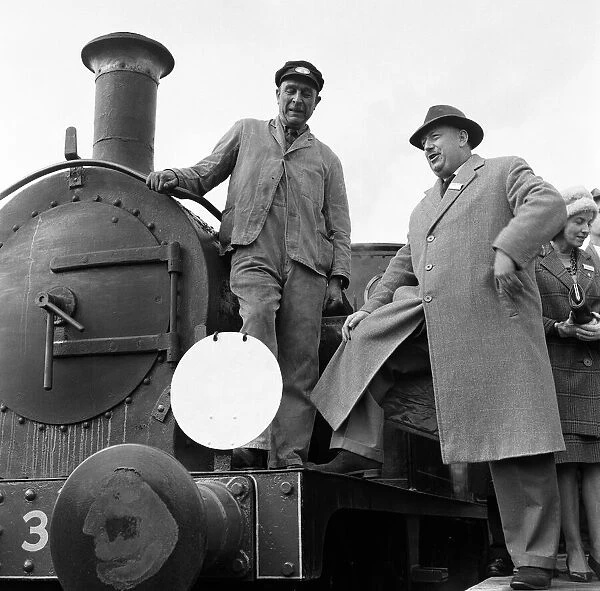 Dr Richard Beeching, Chairman of British Railways, Photo-call visiting the Bluebell Line