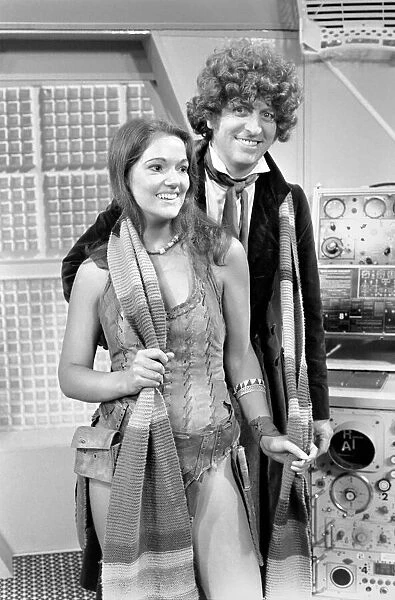 Dr. Who actor Tom Baker seen here with his new assistant played by Louise Jameson