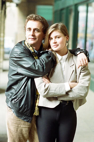 Dr Who, Sylvester McCoy with his assistant Ace alias Sophie Aldred during a BBC photocall