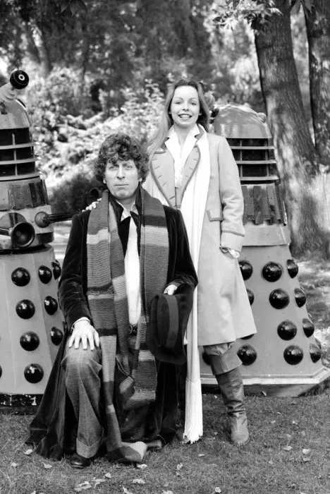 Framed Print : Dr Who television programme 1979 Tom Baker and Lalla Ward