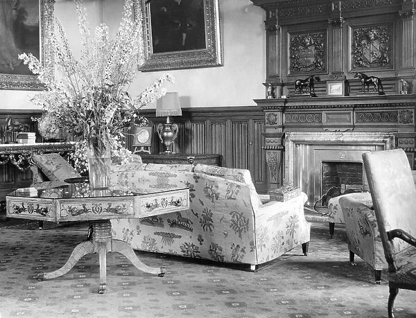 The Drawing Room of Lambton Castle in December 1931